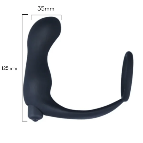 ESTIMULADOR DE PROSTÁTA COM ANEL E VIBRO - Imagem 2